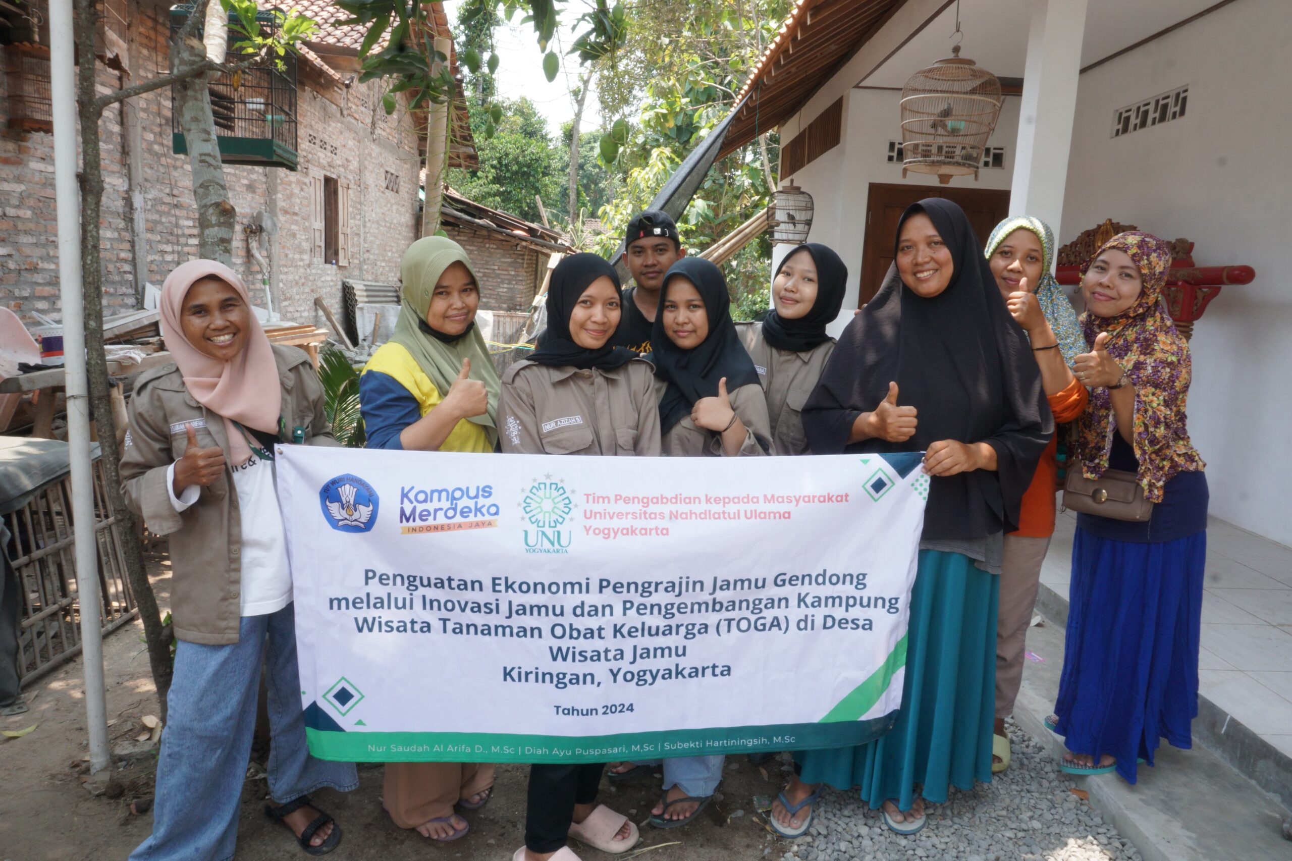 Dampingi Warga Desa Wisata Jamu Kiringan, UNU Jogja Gelar Workshop dan Praktik Budidaya TOGA di Polybag