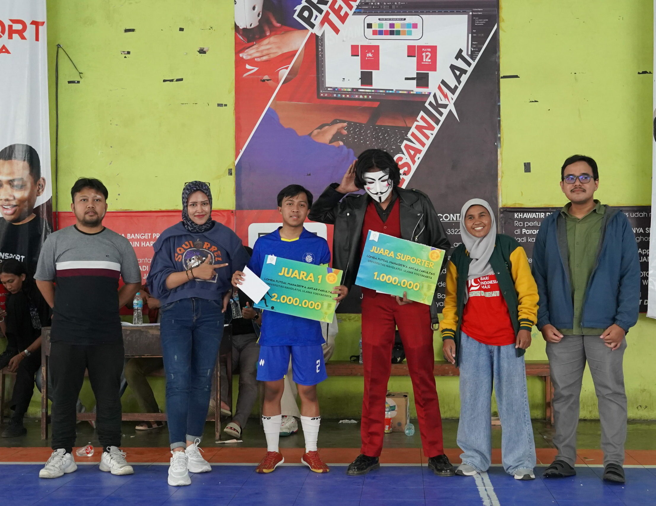 Tim FE Juara Futsal UNU Jogja, Libas 4 Fakultas Didukung Totalitas Suporter